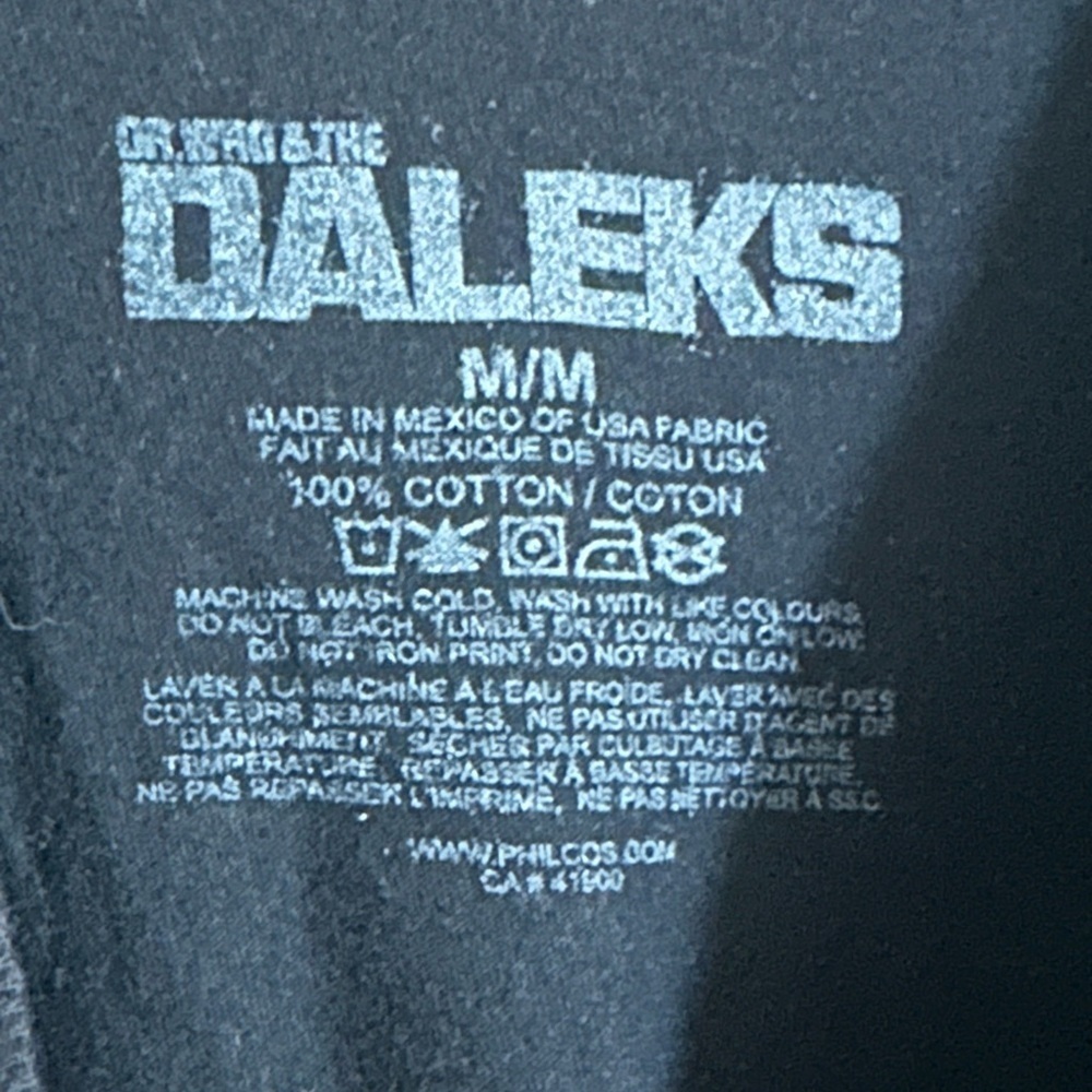 Dalek Graphic T-Shirt- Size Medium - Picture 2 of 5